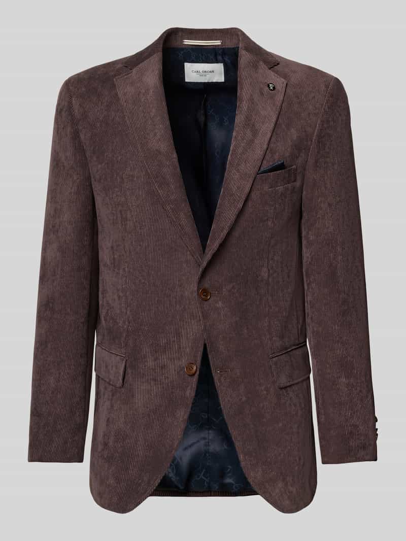 Marynarka na dwa guziki o kroju regular fit z kołnierzem z połami model ‘Theo’