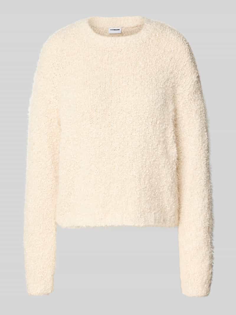 Sweter z dzianiny z efektowną przędzą model ‘SASSY’