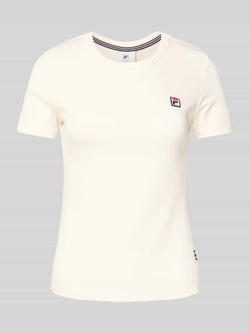 T-shirt z wyhaftowanym logo model ‘BIELLA’