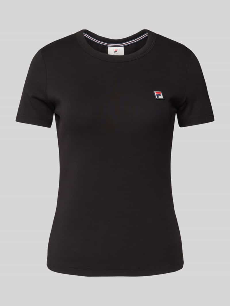T-shirt z wyhaftowanym logo model ‘BIELLA’