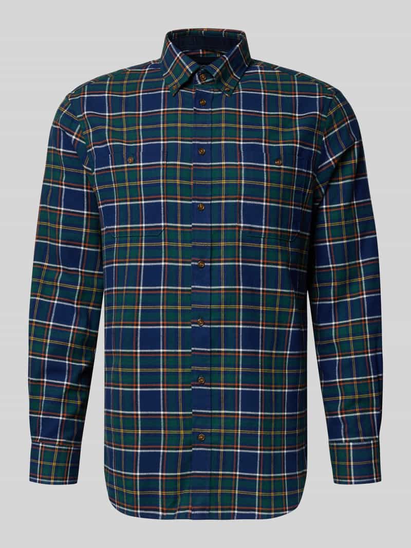 Koszula casualowa o kroju regular fit z kołnierzykiem typu button down