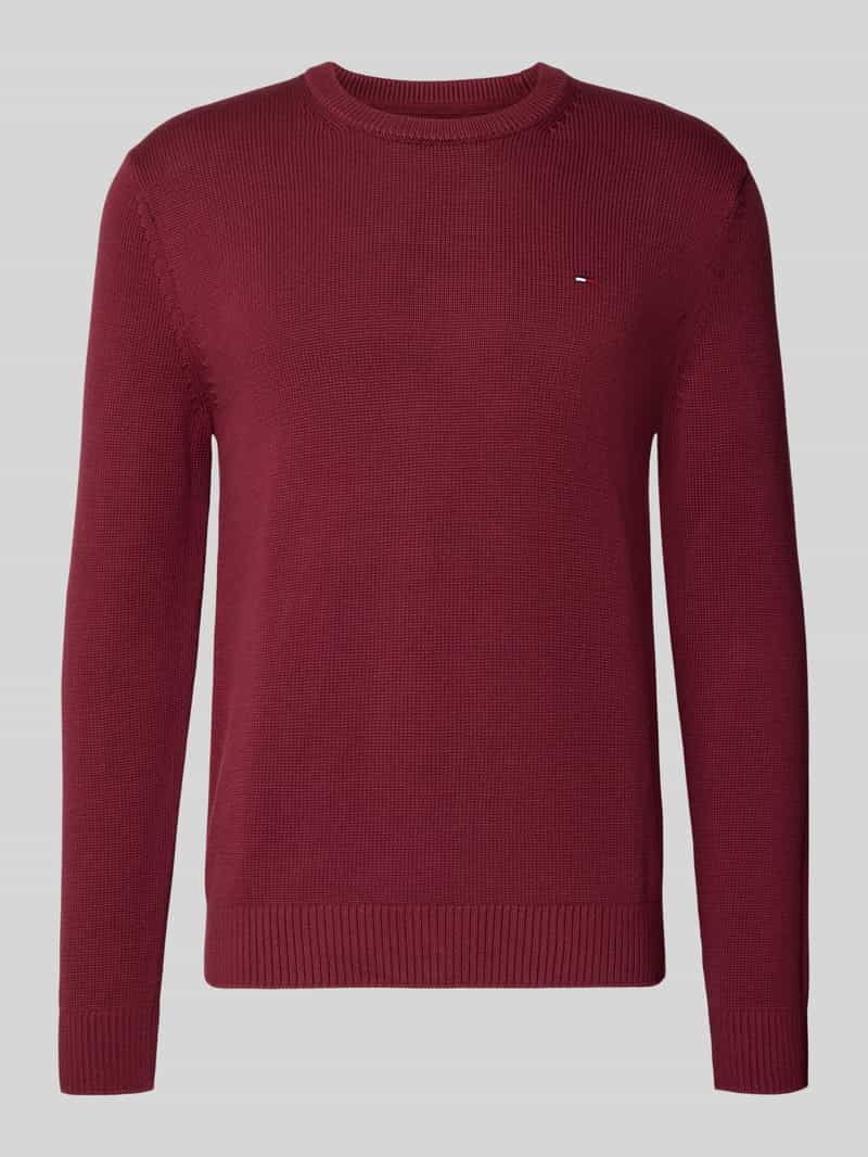 Sweter o kroju slim fit z czystej bawełny