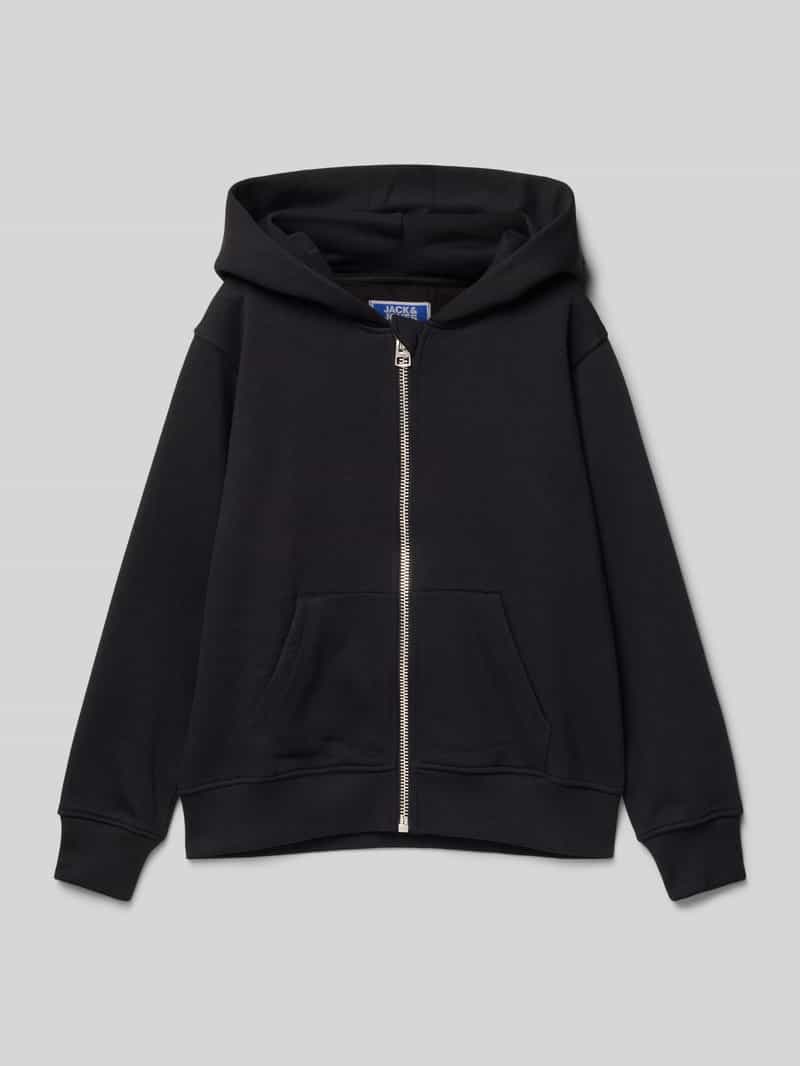Bluza rozpinana o kroju regular fit z kieszenią kangurką model ‘Eurban’