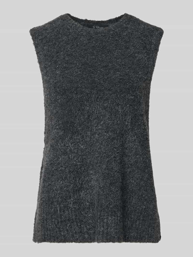 Bezrękawnik o kroju regular fit z dodatkiem wełny