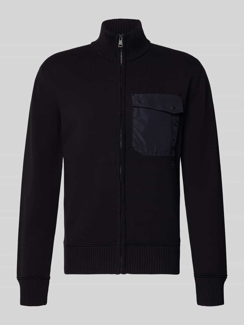 Kurtka z dzianiny ze stójką model ‘BERTI’