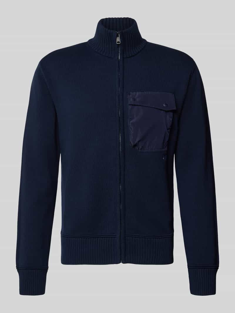 Kurtka z dzianiny ze stójką model ‘BERTI’