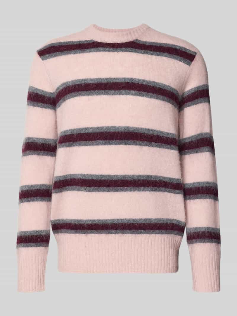 Sweter z dzianiny z okrągłym dekoltem model ‘JOHAN’
