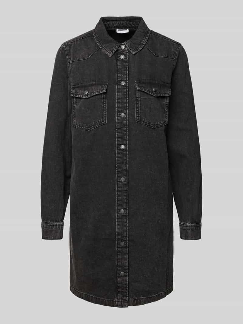 Sukienka jeansowa z wykładanym kołnierzem model ‘NEW SIGNE’