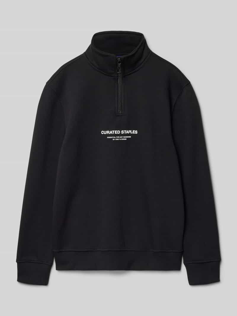 Bluza o kroju regular fit z mieszanki bawełny model ‘CURATED’