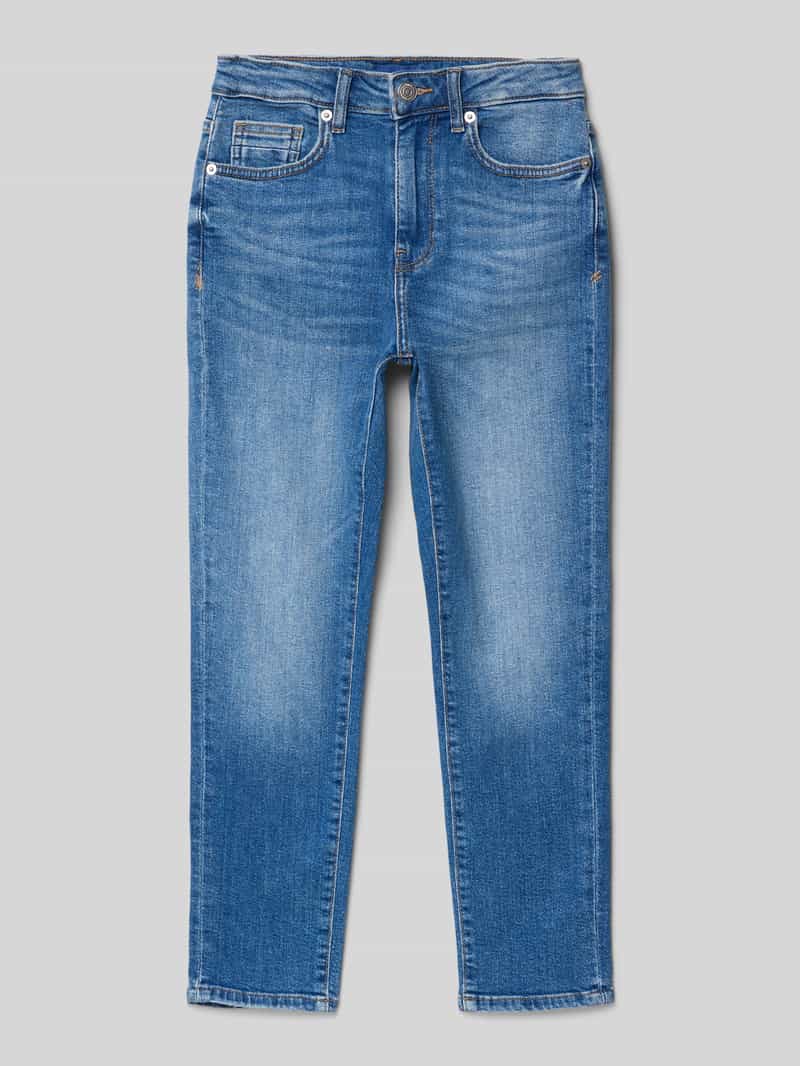 Jeansy o kroju tapered fit z mieszanki bawełny model ‘YOKE’