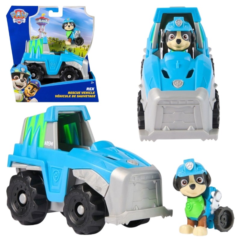 Psi Patrol Rex Pojazd Dino-Ciężarówka Rescue Vehicle + Figurka Pieska