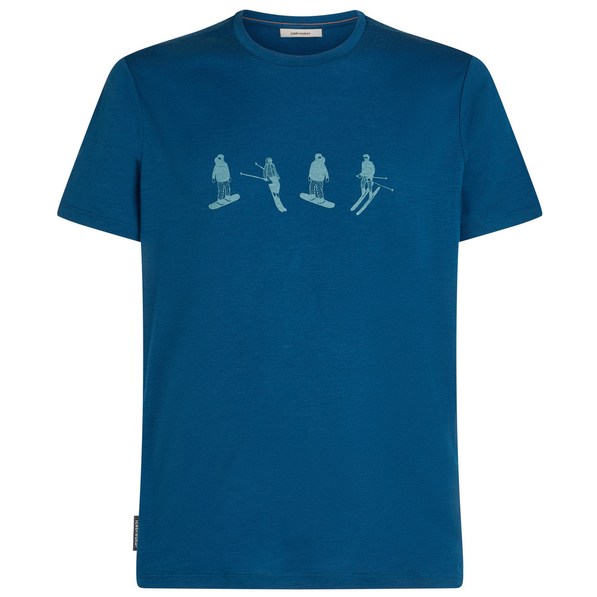 Koszulka męska Icebreaker Men Merino 150 Tech Lite SS Tee Snow Day Rozmiar: M / Kolor: niebieski
