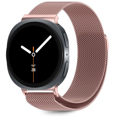 Pasek TECH-PROTECT MilaneseBand do Samsung Galaxy Watch 8/Classic (szerokość paska 22 mm) Różowe złoto