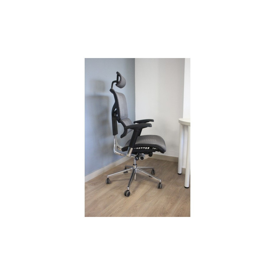 BROSCO Ergonomiczny Fotel ERGOFLY SAIL Alum T-07 Grey SA-01 T-07 Grey