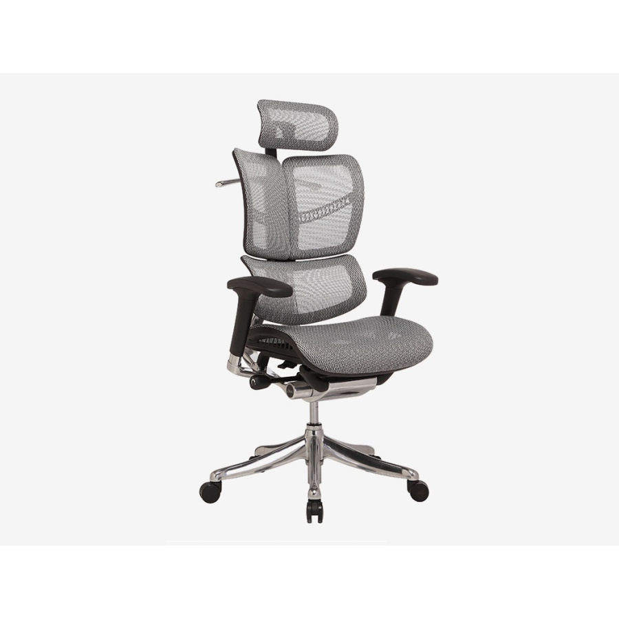 BROSCO Ergonomiczny Fotel ERGOFLY FLY T-07 Grey FLY T-07 Grey