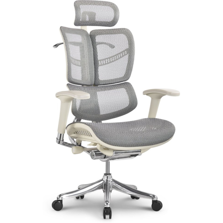 BROSCO Ergonomiczny Fotel ERGOFLY FLY G T-06 White FLY G T-06 White