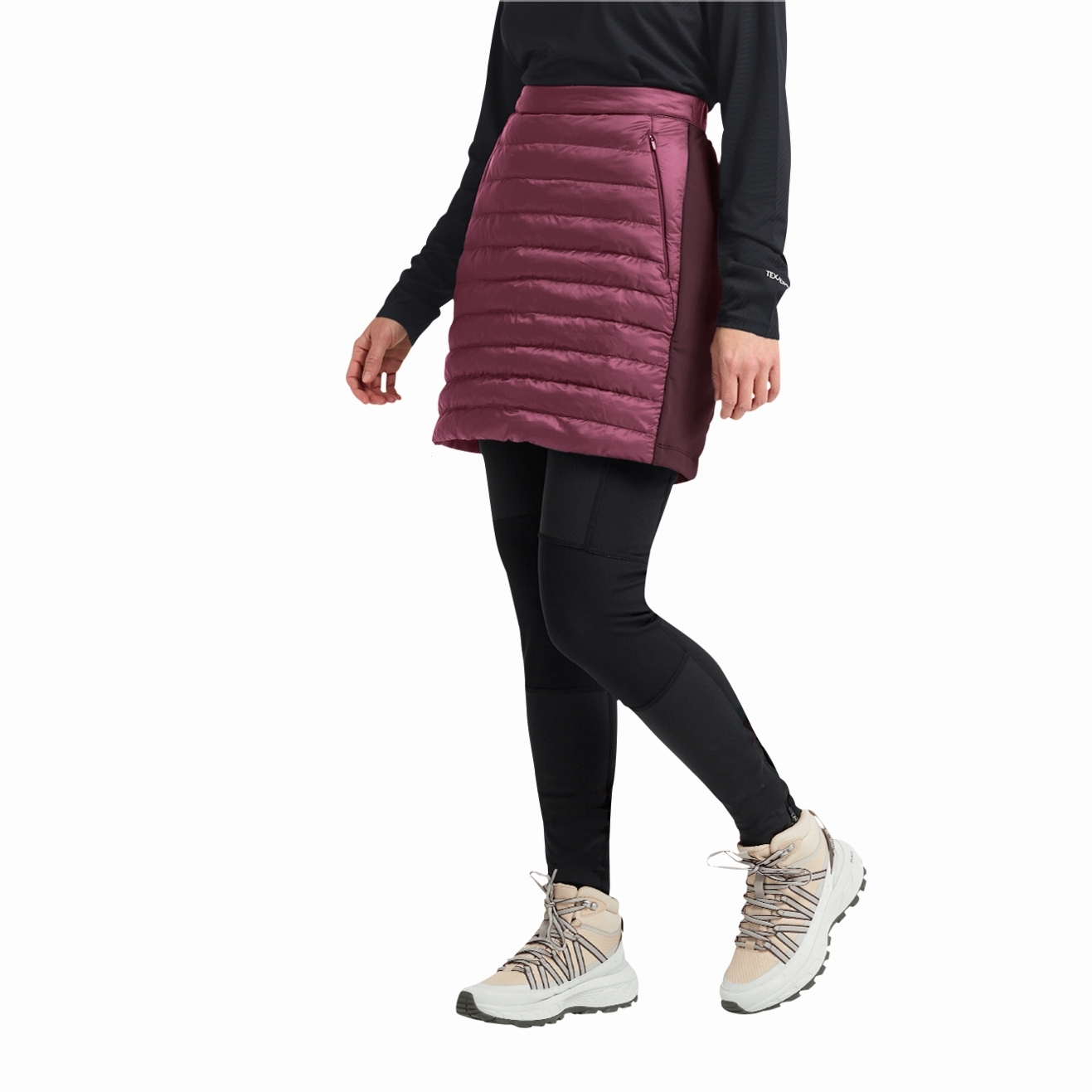 Ocieplana spódnica Jack Wolfskin ROUTEBURN PRO INS SKIRT W raisin - S