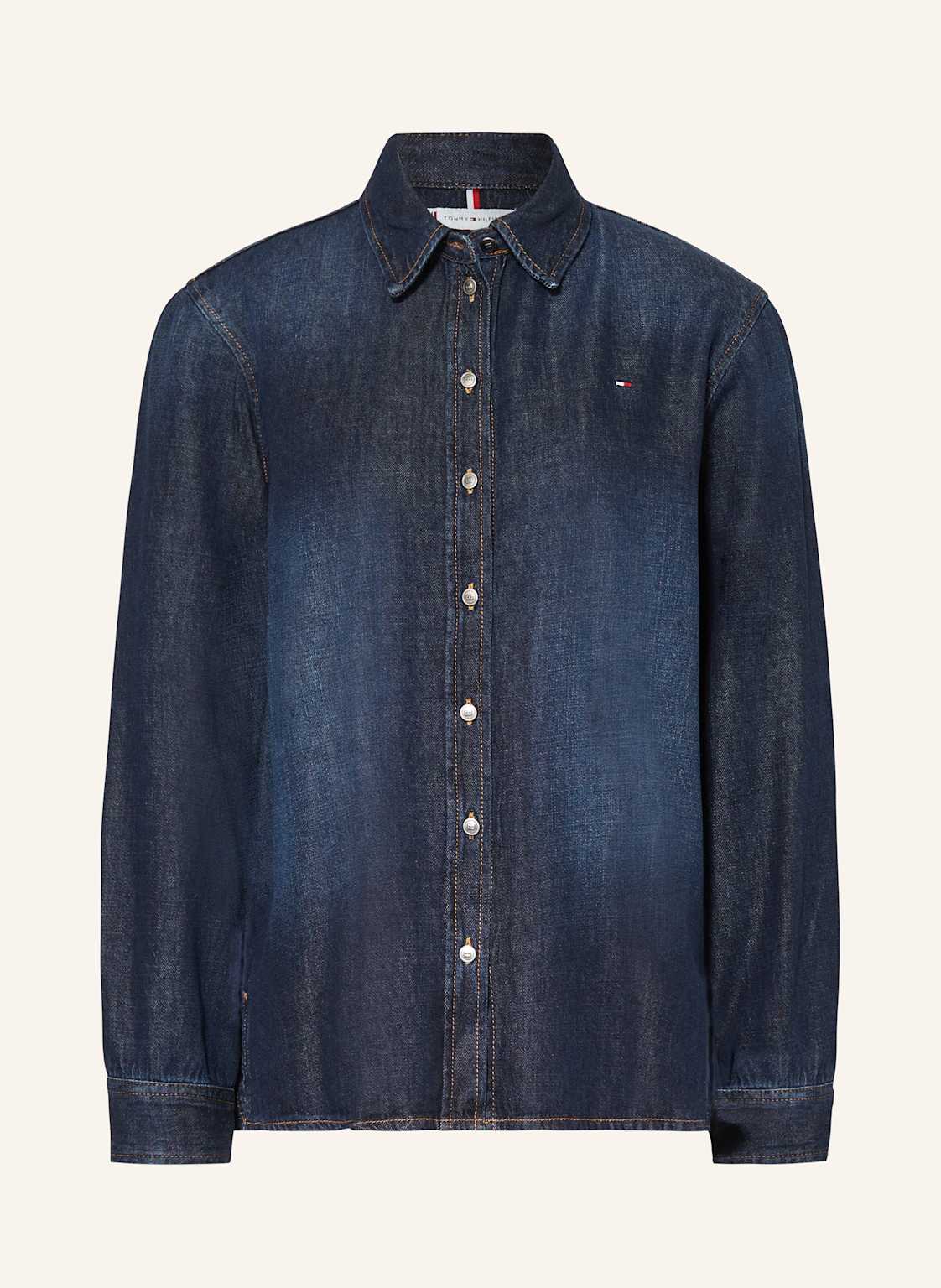 Tommy Hilfiger Bluzka Jeansowa Milo blau