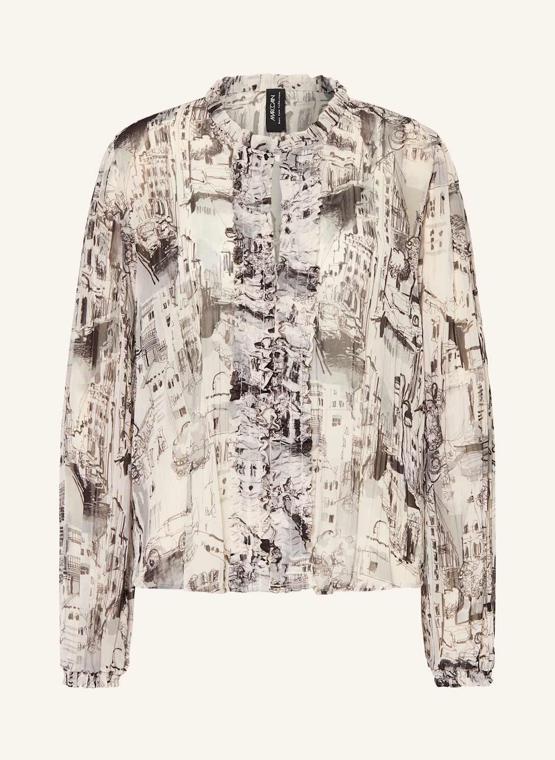 Marc Cain Bluzka Z Falbankami beige