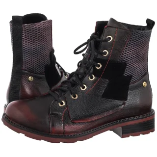 Botki Czerwono-Czarne 07058-23/00-8 (MA1411-a) Maciejka