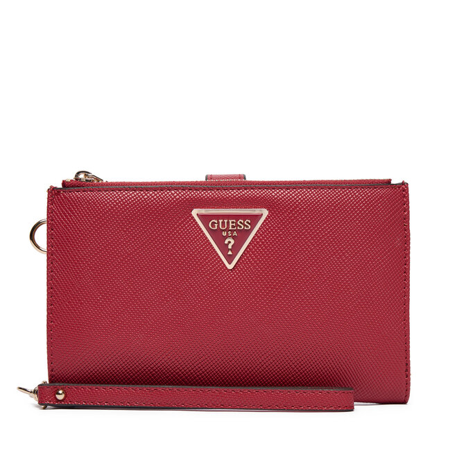 Duży Portfel Damski Guess Laurel II Slg SWZG74 59157 Czerwony