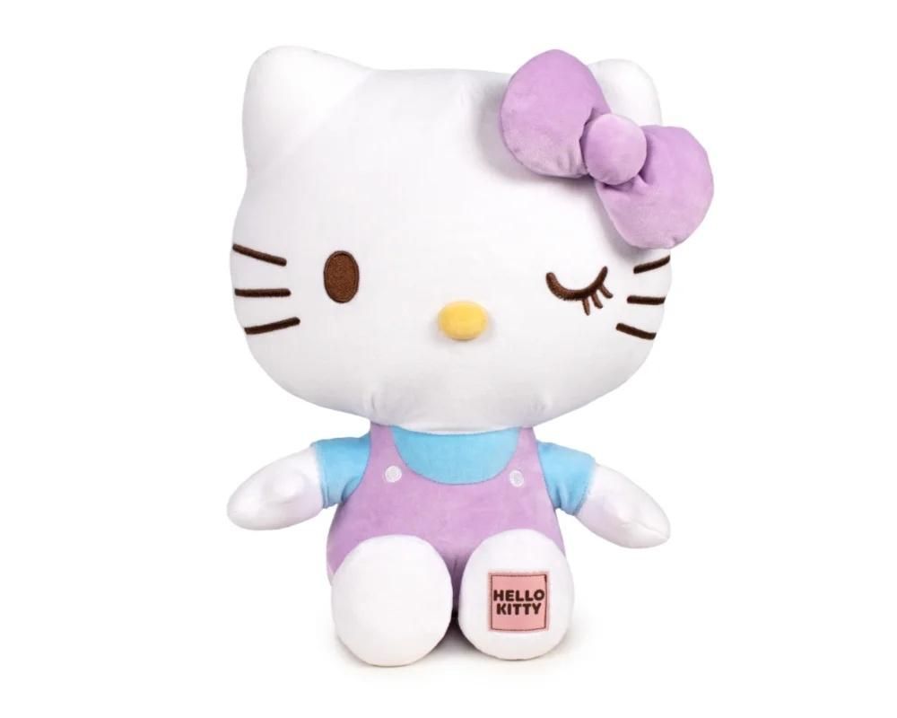 Hello Kitty. Plusz z naszywką 20cm fioletowy