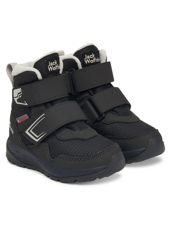 Jack Wolfskin Śniegowce Polar Bear-b Texapore Mid Vc K A62144 Czarny