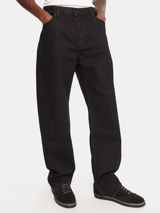 Quiksilver Jeansy EQYDP03498 Czarny Baggy Fit