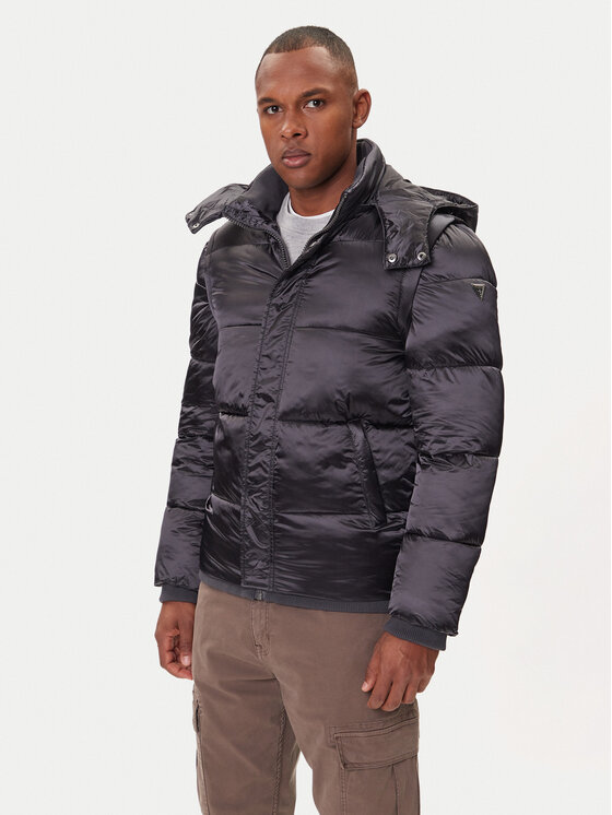 Guess Kurtka zimowa M5BL2L WGZF2 Szary Regular Fit