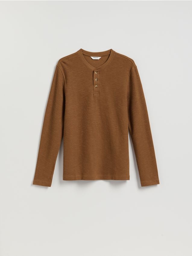 Reserved - Longsleeve regular - karminowy