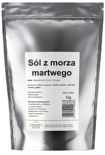 Solup Sól z Morza Martwego 1 kg – terapeutyczna sól kąpielowa regeneracyjna