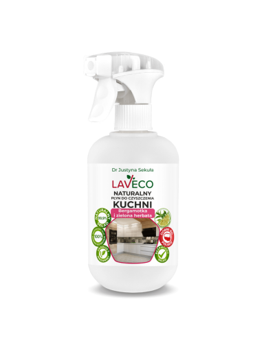 Laveco naturalny płyn do czyszczenia kuchni 500 ml – bergamotka i zielona herbata