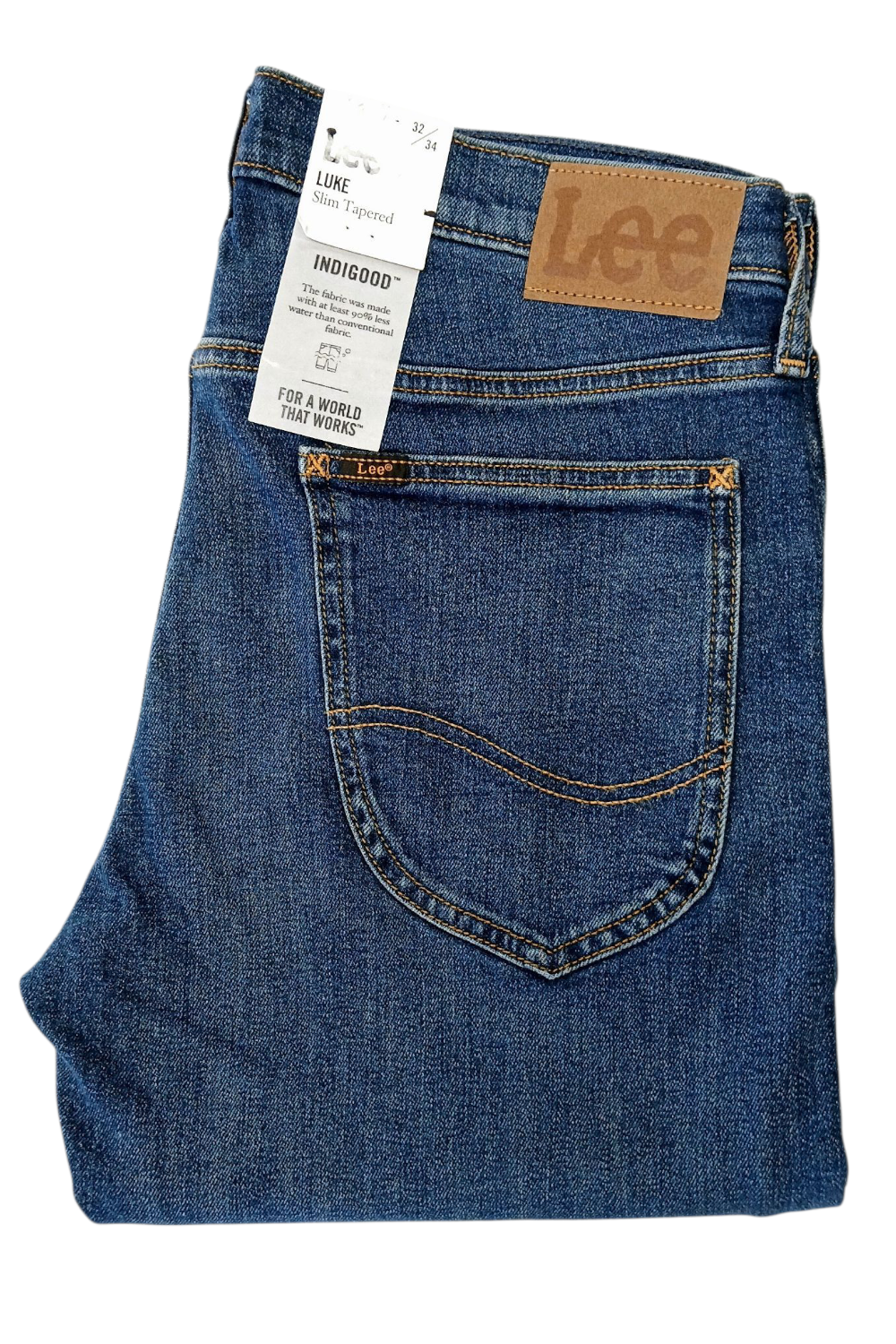 LEE LUKE SLIM TAPERED PEACE TRAIN JEANSY MĘSKIE sec