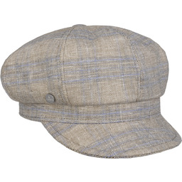 Czapka Kaszkiet Delona by Lierys, beżowo-niebieski, One Size