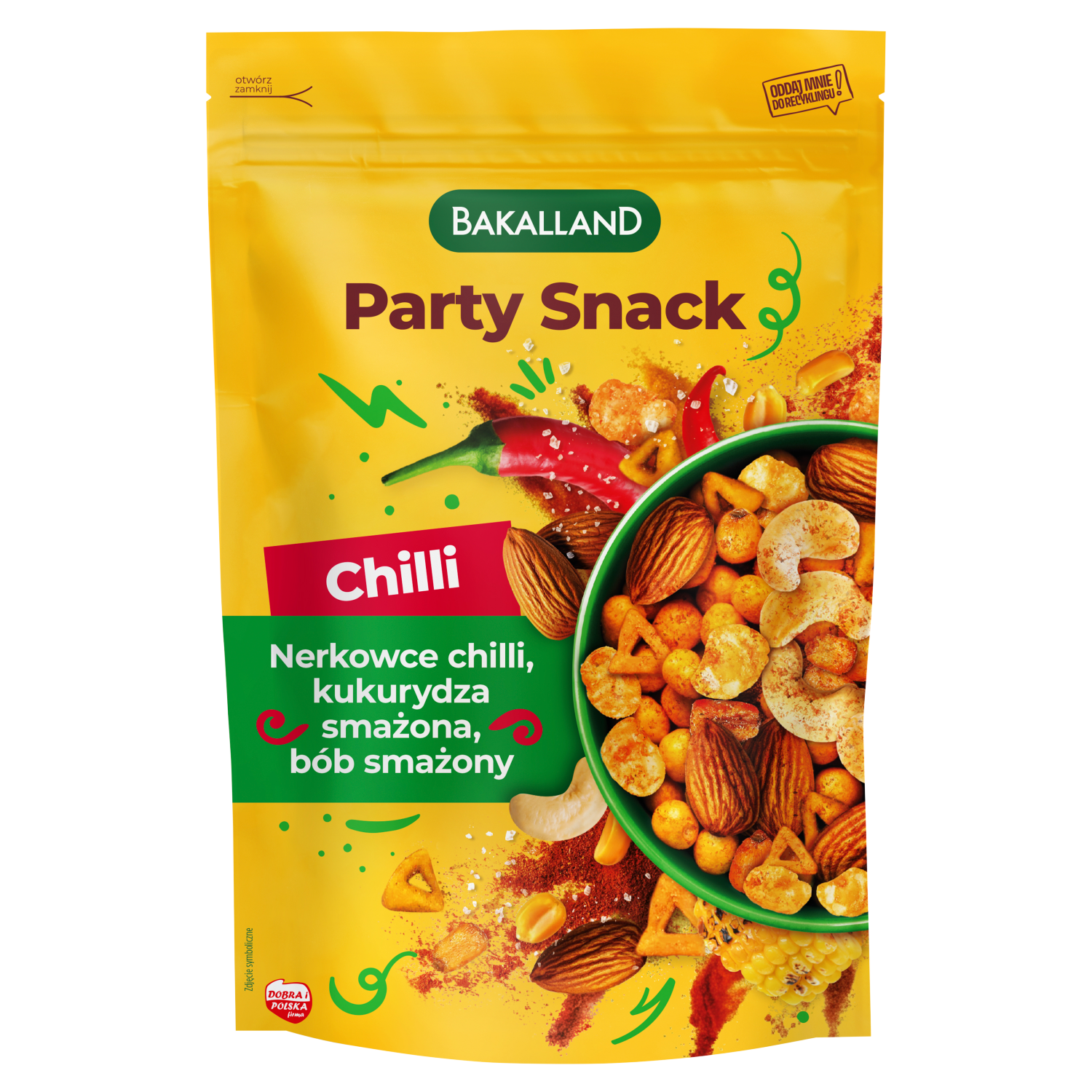 Bakalland Party Snack, chilli, 170 g