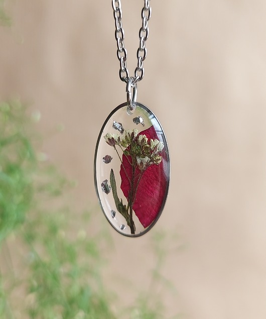 Srebrna zawieszka srebrny wisiorek kwiatami róża drzewko drzewo