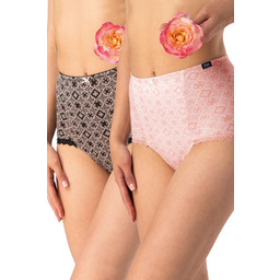 Figi damskie bawełniane (2pack) maxi subtelnie wysmuklające LPM 734 Key