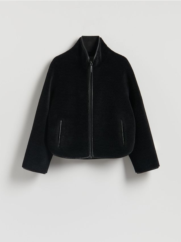 Reserved - Kurtka typu kożuch - czarny