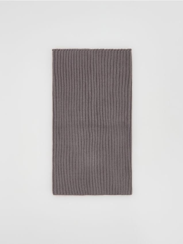 Reserved - Dzianinowy komin z wiskozą - ciemnoszary