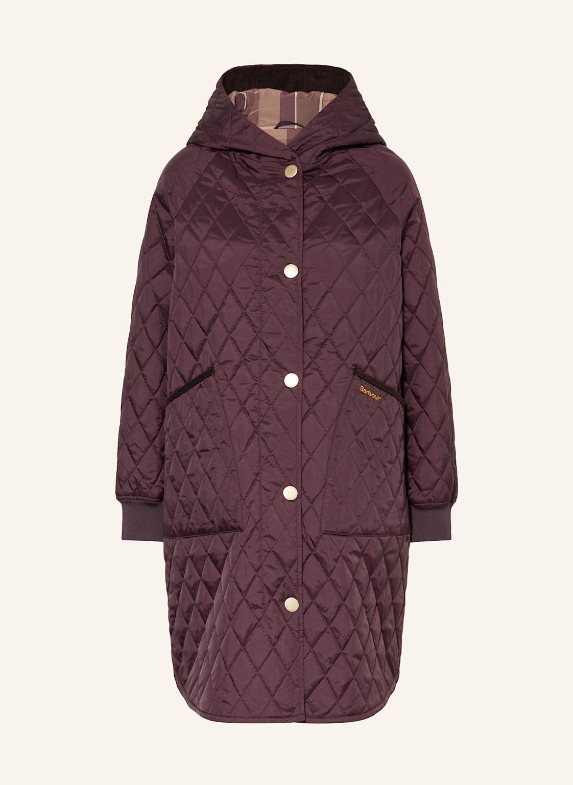Barbour Płaszcz Pikowany Hilary rot