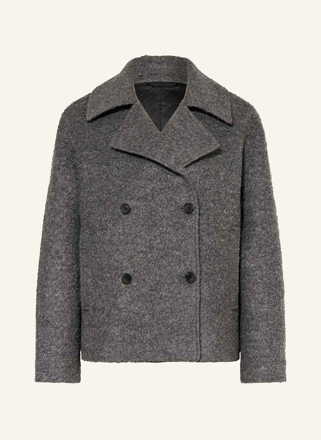 Selected Femme Kurtka Bouclé grau