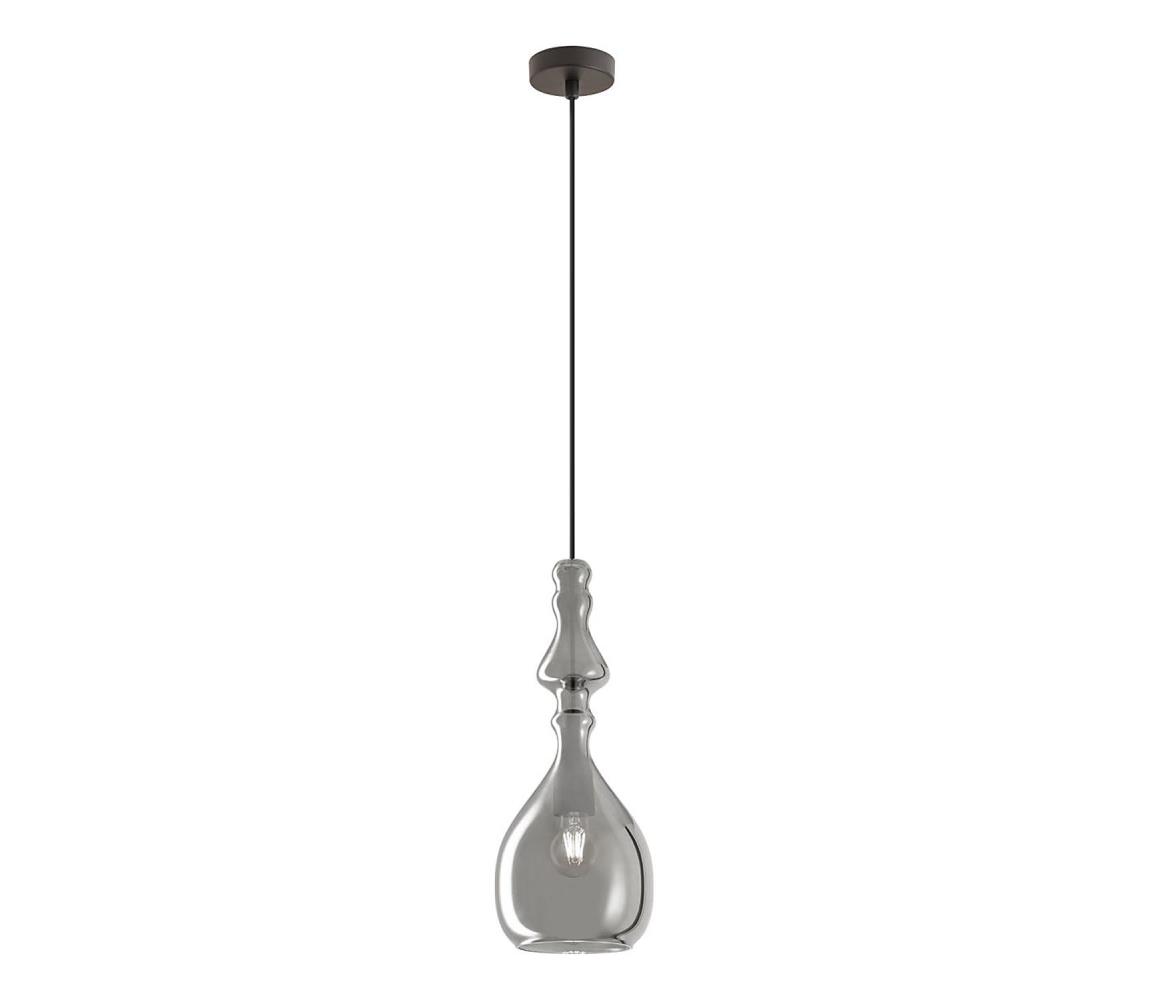 Redo 01-2938 - Lampa wisząca na lince AMBIX 1xE27/42W/230V śr. 18 cm szara
