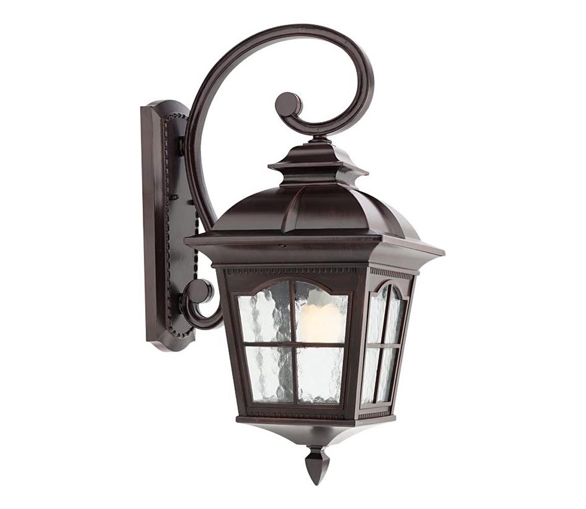 Redo 9648 - Zewnętrzna lampa ścienna YORK 1xE27/70W/230V IP44 brązowa