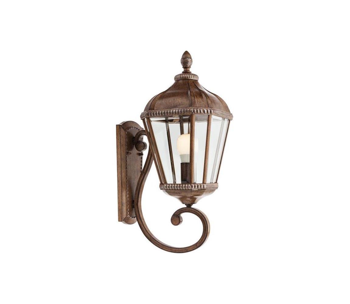 Redo 9656 - Zewnętrzna lampa ścienna ESSEN 1xE27/70W/230V brązowa/patyna