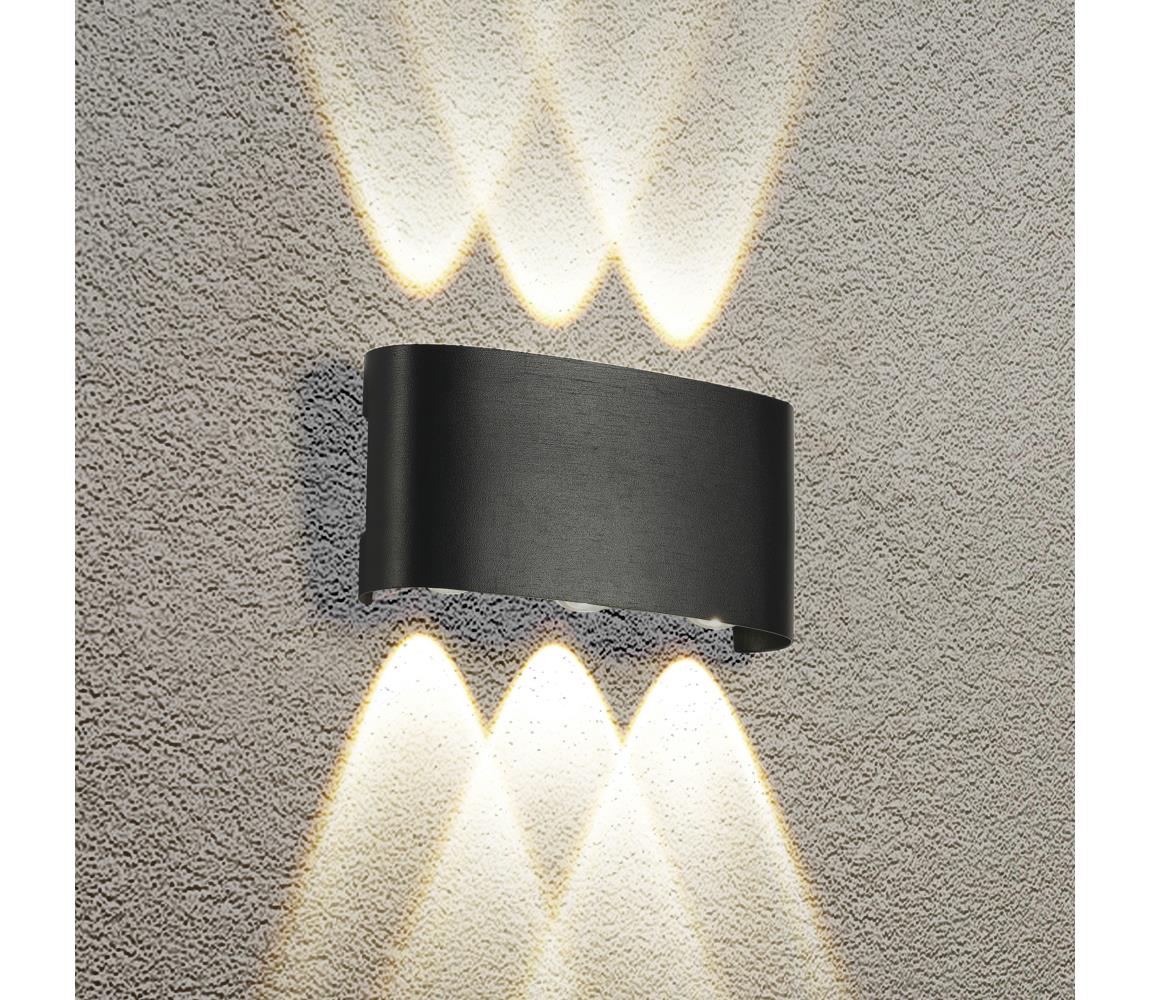 Brilagi - zewnętrzny kinkiet LED FLAREBOX LED/6W/230V czarny IP65
