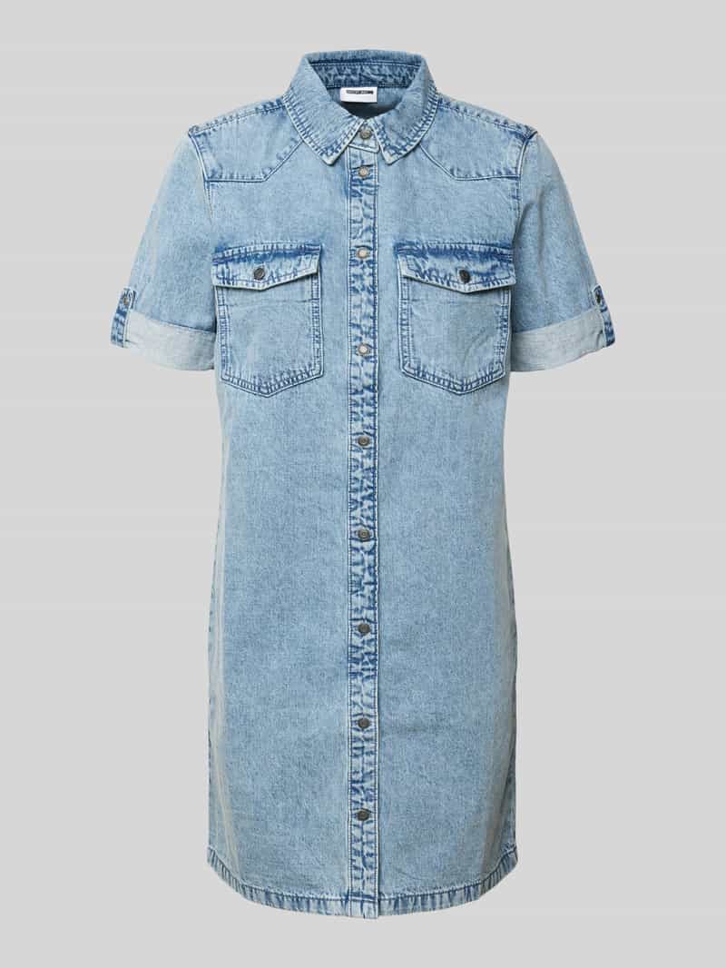 Sukienka jeansowa z kieszeniami na piersi model ‘NEW SIGNE’