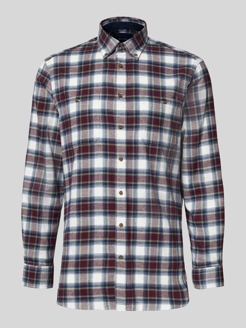 Koszula casualowa o kroju regular fit z kołnierzykiem typu button down