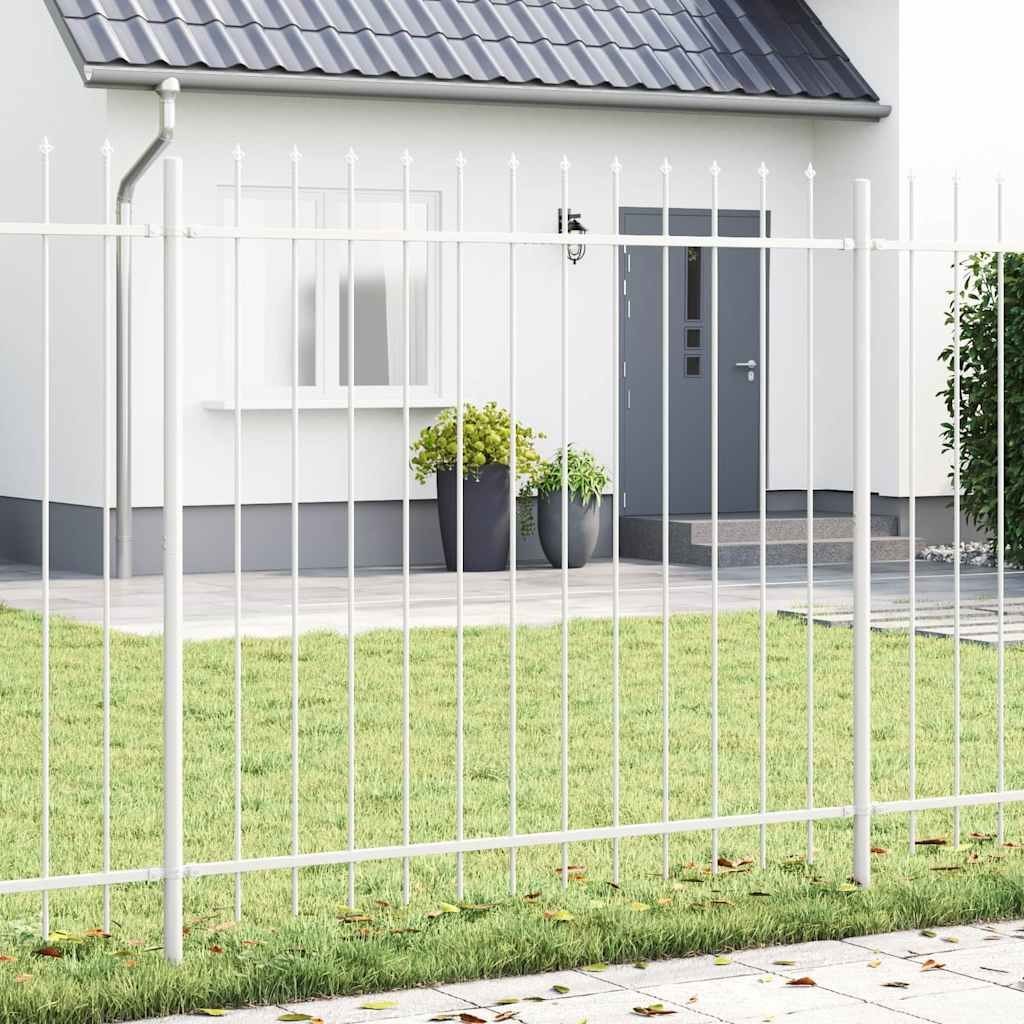 Lumarko Ogrodzenie Lumarko Ogrodowe Biały 1.7 x 1.5 m Stal Malowana Proszkowo