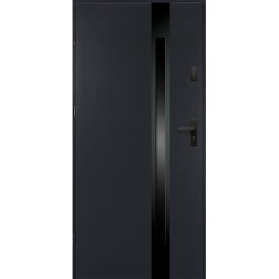 Drzwi zewnętrzne 90L BONITA antracyt