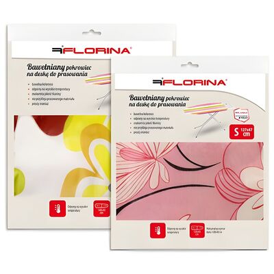 Pokrowiec na deskę bawełniany 127 x 47 cm mix kolorów PP